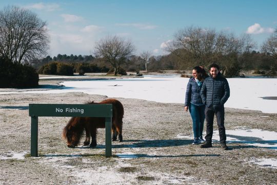 Sessão de Namoro no frio de Southampton - Viviana e Tiago Sessão de Namoro no frio de Southampton - Viviana e Tiago