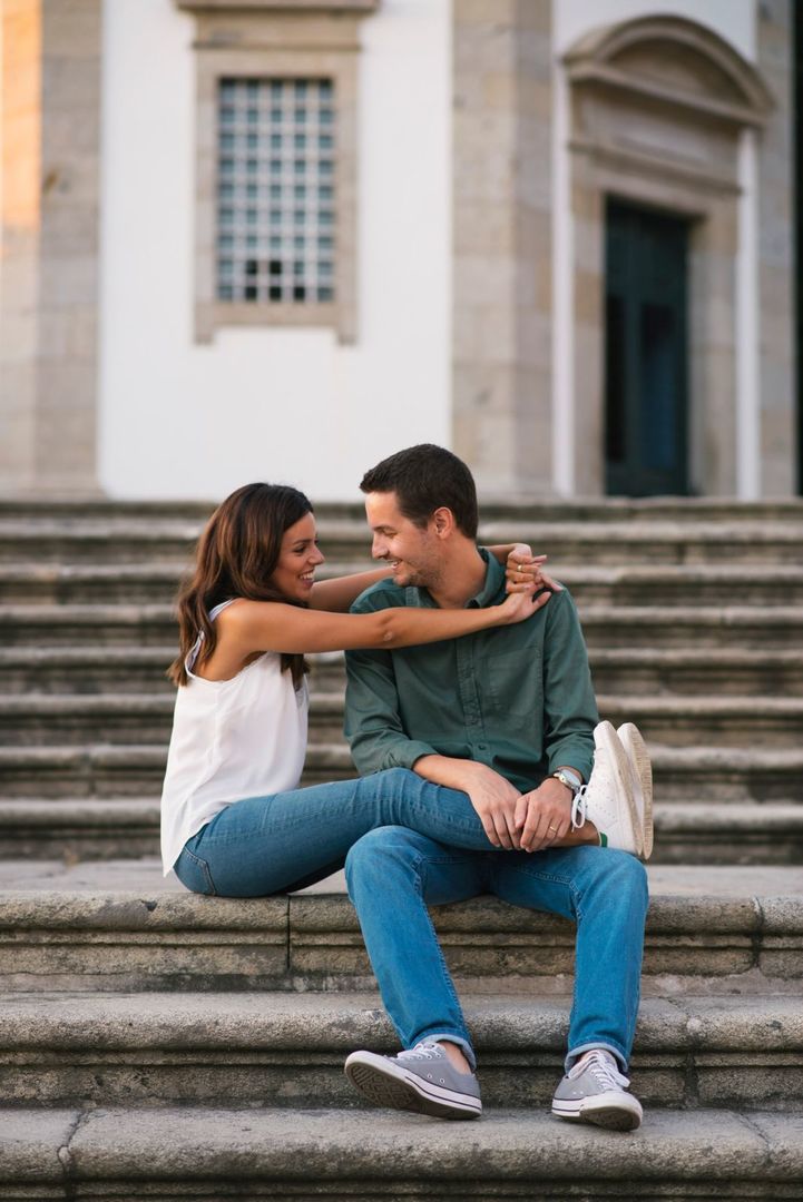 Foto Um pôr do sol incrível e um casal apaixonado - Bom Jesus do Monte Foto Um pôr do sol incrível e um casal apaixonado - Bom Jesus do Monte - Imagem 20